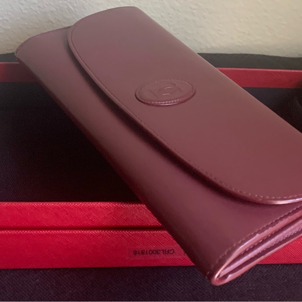 Cartier Deep Red Leather Wallet